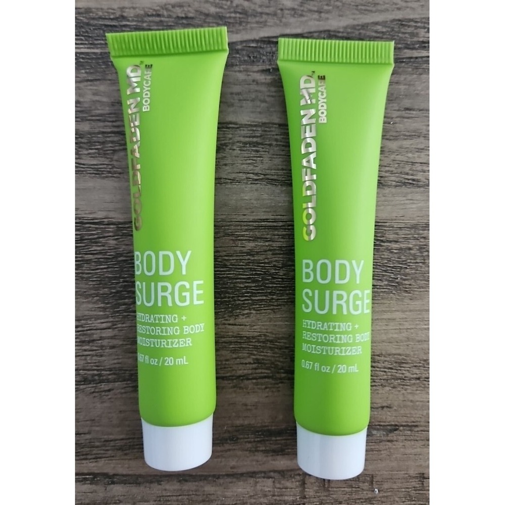2X GOLDFADEN MD Body Surge Hydrating & Restoring Body Moisturizer • 0.67 Fl Oz